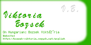 viktoria bozsek business card